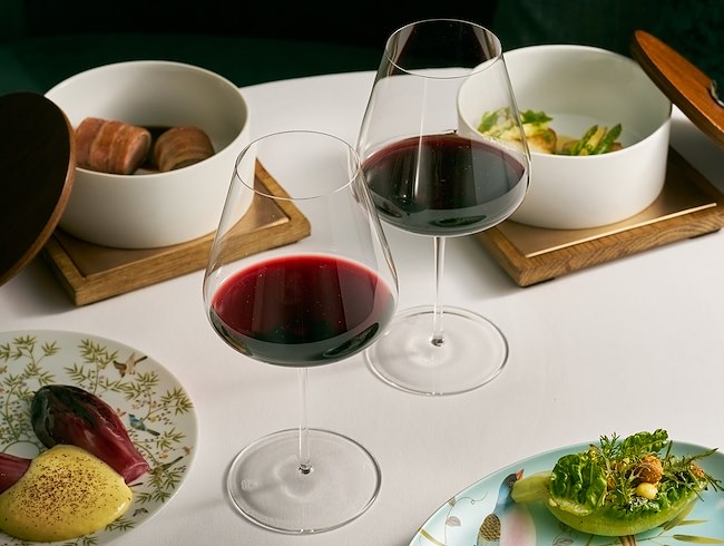 Wine & Dine with Domaine AMI - 4 Dishes and 2 Glasses of Red Wine